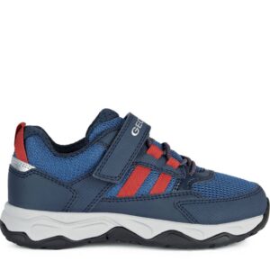 Sneakers, Geox, J Calco B.A, Navy/Red, Famous Kids