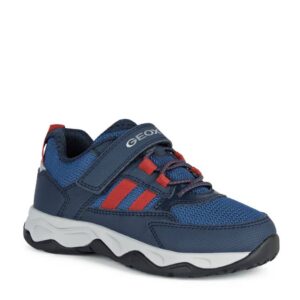 Sneakers, Geox, J Calco B.A, Navy/Red, Famous Kids