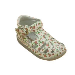 Κλειστά πέδιλα, Falcotto, Naturino, Napa Vl Vit St Roselline, Bianco Multi, Famous Kids 2