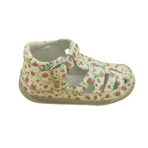 Κλειστά πέδιλα, Falcotto, Naturino, Napa Vl Vit St Roselline, Bianco Multi, Famous Kids