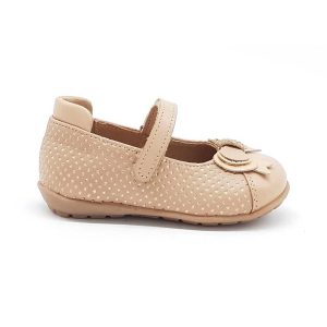 Mπαλαρίνες δερμάτινες, Aby, 804, Beige, Famous Kids 1