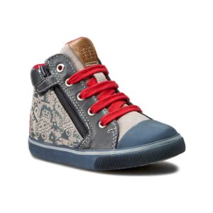 Παιδικά μποτάκια, Geox, B Kiwi B, Grey Navy, Famous Kids