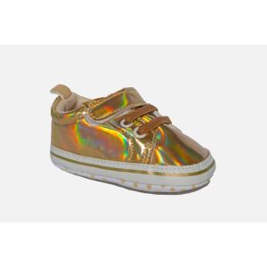 Βρεφικά Sneakers Αγκαλιάς, Childrenland, D2043, Gold, Famous Kids 1