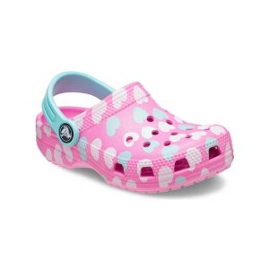 Παιδικά παπούτσια θαλάσσης, Crocs, Classic Easy Icon Clog T, Taffy Pink, Famous Kids 1