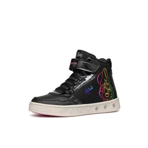 Παιδικά sneakers με φωτάκια, Geox, J Skylin G, Black, Famous kids 1