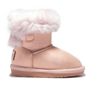 Παιδικά μποτάκια με γούνα, Conguitos, OSSH140110, Plush Pink, Famous Kids