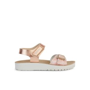 Παιδικά πέδιλα, Geox, J S Costarei, Rose Gold, Famous Kids