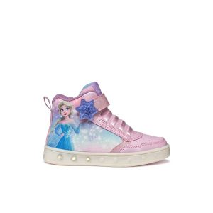 Παιδικά sneakers με φωτάκια, Geox, J Skylin Girl F, Pink, Famous Kids 1