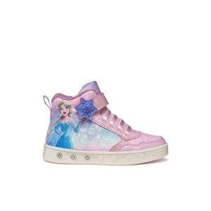 Παιδικά sneakers με φωτάκια, Geox, J Skylin Girl F, Pink, Famous Kids