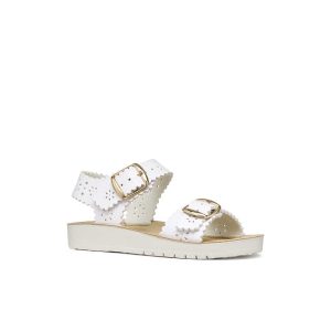 Παιδικά πέδιλα, Geox, J Sandal Costarei, White, Famous Kids 1