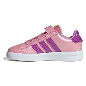 Παιδικά αθλητικά, Adidas, Grand Court 3.0 Girls EL C, Tropic Bloom Purple Burst, Famous Kids 1