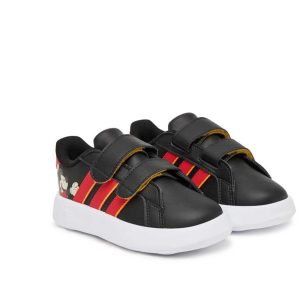 Παιδικά αθλητικά, Adidas, Grand Court Michey CF I, Black Red, Famous Kids 1
