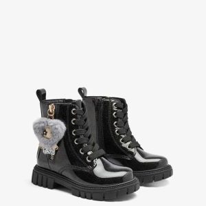 Παιδικά μποτάκια, Conguitos, Military Boots Charm Plush, Black, Famous kids 1