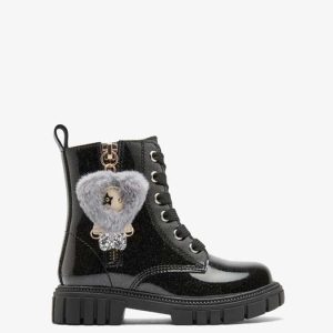 Παιδικά μποτάκια, Conguitos, Military Boots Charm Plush, Black, Famous kids