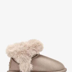 Παιδικά μποτάκια με γούνα, Conguitos, Australian Ankle Boots Fur Goflex, Taupe, Famous Kids
