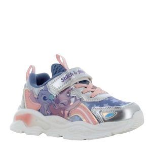 Παιδικά sneakers με φωτάκια, Modum, Stitch, Silver Pink, Famous Kids 1